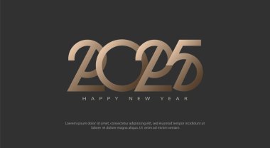 Mutlu yıllar 2025 arkaplan illüstrasyonu