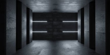 Tavandan süzülen parlak bir ışığın olduğu karanlık bir oda, çarpıcı bir ışık saçıyor..