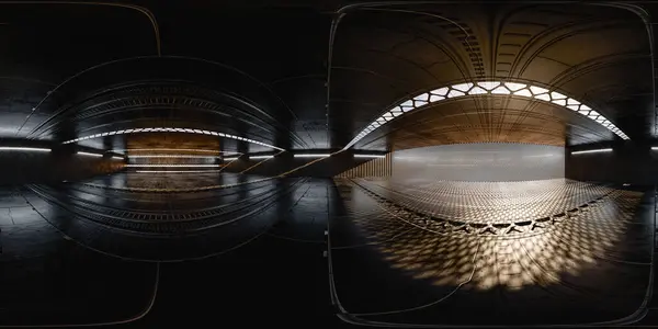 구조를 라이트 필터의 매혹적인 디스플레이 어둡고 바닥에 복잡한 패턴을 만드는 스톡 사진