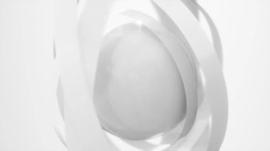 soyut geometrik şekiller görüntüler sonsuz, kusursuz animasyonlar. 3D render kusursuz döngü animasyon 4k 60 fps