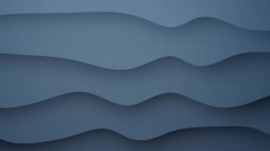4k 60fps mavi ve gri tonlarında soyut dalgalı katmanların görüntülerini döngüye sokarak pürüzsüz ve akıcı bir doku oluşturur. Tasarım bir sakinlik ve sükunet hissi uyandırıyor, arka plan veya modern için uygun.