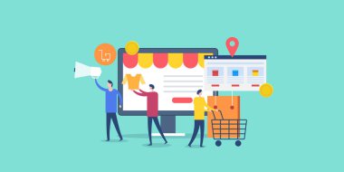 Ticari reklam anlaşmaları ve indirimler birden fazla medya kanalında yeni müşteriler getiriyor. Görüntü konsepti.