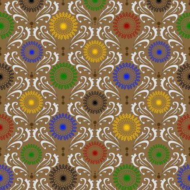 Zaman Çarkı 'ndan esinlenerek oluşturduğumuz çarpıcı kumaş modelimiz. Sarı, kırmızı ve yeşilin canlı renkleri düz bir arkaplan karşısında çarpıcı bir kontrastı oluşturur ve bu kumaş desenini gerçekten olağanüstü kılar. Şeftali desenli kumaş endüstrisi için tasarlandı.