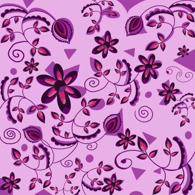 Çiçeksel grafik etik deseni, her türlü tekstil oluşumuna derinlik ve boyut katan mor tonlarla böbürlenir. Etiğin canlı patlamaları genel tasarımı geliştirirken, ince gri bir arka plan da şeftali endüstrisi için dikkat çekmesini sağlıyor.