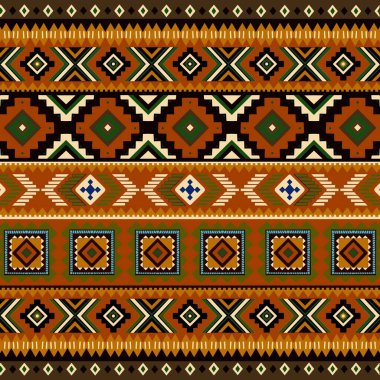 Etnik Afrika kumaş desenleri ve antik Mısır sanatı, Geometrik tarzda efsunlu kahverengi tonlar. Tekstil endüstrisi için mükemmel olan bu tasarımlar kültürel mirasın ve sanatsal zarafetin özünü yansıtıyor..