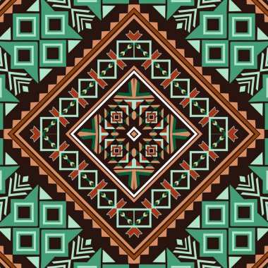 Arap etnik dokusu deseninde çarpıcı bir geometrik tasarım, canlı yeşil tonlarda, güzel bir zıt etnik zıt arkaplan ve siyah arkaplan bulunur. Renk oyunu etnik katıyor. Bu endüstriyel endüstri için tasarlandı.