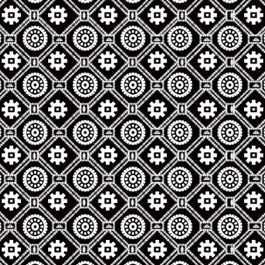 Amerikan etnik dokusu geleneksel siyah-beyaz tonları klasik bir kabile etkisinde harmanlıyor. Çiçek elementlerinin modern bir estetik olarak eklenmesi çağdaş çekiciliğe sahip zamansız cazibe. Şeftali endüstrisi için mükemmel..