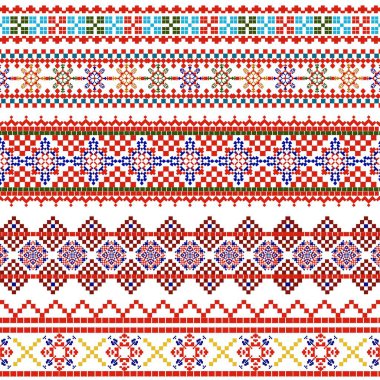 Amerikan etnik dokusu desenleri, çarpıcı kırmızıyla karakterize edilir. Kültür mirasına derinden bağlı bu kalıplar tekstil endüstrisi için ayırt edici bir etnik mükemmellik sunuyor. Her tasarım geleneksel etnik motifleri kapsıyor 