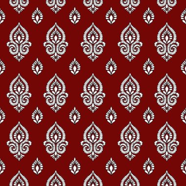 Amerikan etnik kabile dokusu geleneksel resim stillerinden uyarlanmıştır ve hem klasik hem de görsel açıdan çarpıcı bir tasarım ile sonuçlanmıştır. Etnik zengin kırmızı tonlar boyut ve derinlik ekler. Tekstil endüstrisinde kullanmak için mükemmel., 