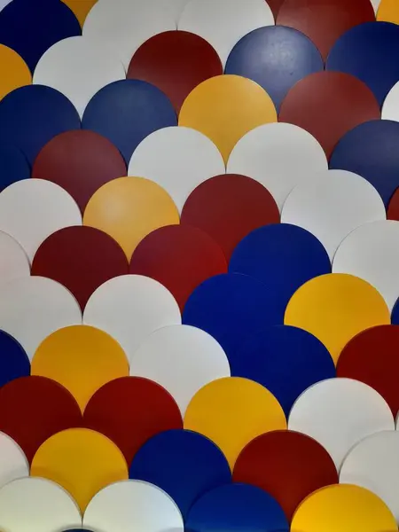 Arkaplan için renkli dikişsiz deniztarağı geometrik oda duvar dekorasyonunun dokusu.