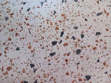 Arkaplan olarak terrazzo mermer döşeme fayanslarının soyut dokusu. 