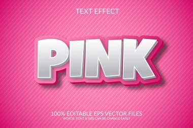 Modern vektör 3d metin efekti örnekleme şablonu tasarımı.