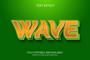 Tamamen değiştirilebilir vektör 3d metin efekti tasarımı yapar.