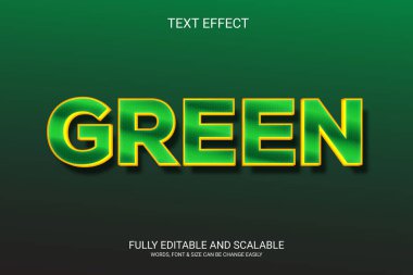 Tamamen değiştirilebilir vektör 3d metin efekti tasarımı yapar.