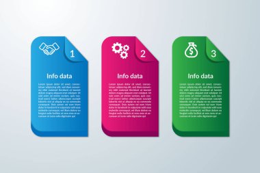 Kurumsal iş iletişimi vektör bilgi ögesi tasarımı.