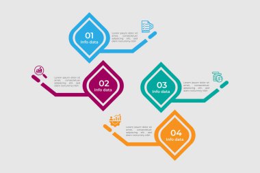 İş sunumu istatistiksel bilgi tasarımı.