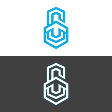 Monogram Vektör Marka İş Logosu Tasarımı.