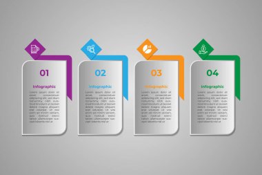 İş sunumunu destekleyen vektör istatistiksel şablon tasarımı.