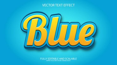 Vektörü tamamen özelleştir, metin efekti illüstrasyon tasarımı.