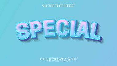 Vektör 3d özelleştirir metin efekti illüstrasyon şablon tasarımı.