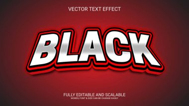 Vektör 3d özelleştirir metin efekti illüstrasyon şablon tasarımı.