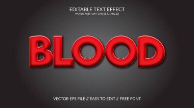 Süper düzenlenebilir vektör 3d metin efekti çizimi.