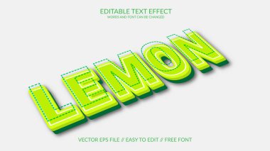 Vektör tam olarak 3d metin efekti illüstrasyon tasarım ögesini özelleştirir.