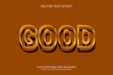 Vektör düzenlenebilir 3d metin efekti tasarımı yapar.
