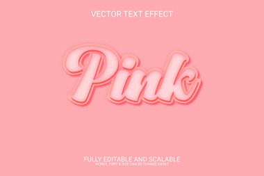 3d metin efekti illüstrasyon şablon tasarımını özelleştir.