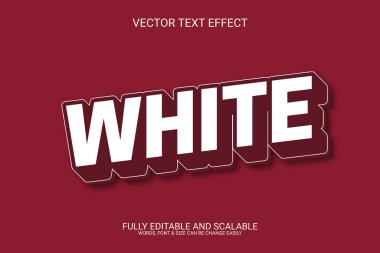 3d metin efekti illüstrasyon şablon tasarımını özelleştir.