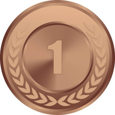 Gerçekçi Bronz Madalya Vektörü, 1. Bronz Madalya, 1. Ödül, Bronz Meydan Okuma Ödülü, Madalya sahibi, Birincilik Ödülü sahibi, Bronz Madeni Para sahibi
