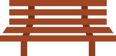 Seramik çimento parkı koltuk vektörü: 124; park alanı: 124- ahşap sandalye