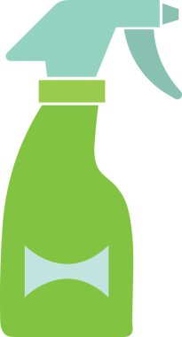 Temizleme sprey şişesi rengarenk simgesi the 124; Pencere temizleyicisi the 124; Temizlik spreyi sembolü