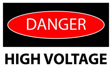 High Voltage sign | high voltage Yellow sign | triangle sign clipart