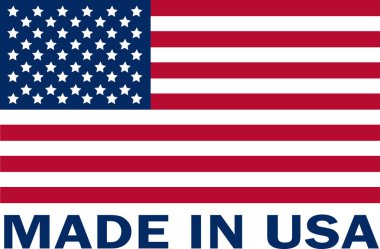 Made in USA icon, made in america, American flag for badge, american flag clipart