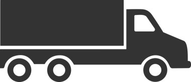 Mal taşıyıcı simgesi the 124- Kamyon simgesi - 124- kamyon silueti - Teslimat simgesi