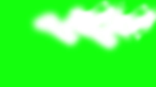 云彩绿色屏幕 透明云彩动画 云彩移动 动画云彩 — 图库视频影像