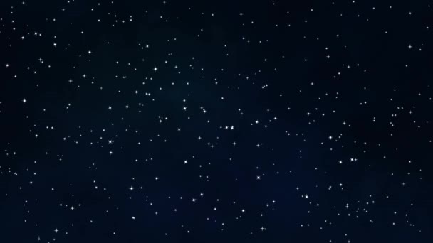 Небесная Звезда Мерцает Звезды Мерцают Светящиеся Звезды Сверкают Мерцающие Звезды — стоковое видео