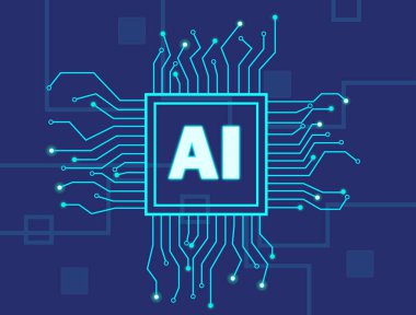 Yol, Yapay Zeka, yapay zeka, yapay zeka işlemcisi, yapay zeka sembolü, zeka işareti, yenilik fütüristik, yapay zeka arkaplan 