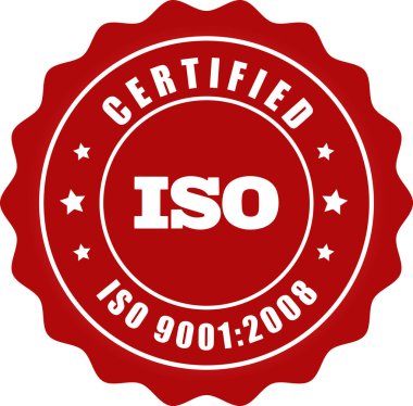 ISO Mühür, ISO Damgası, Sertifikalı Şirket Sertifikası, ISO 9001: 2008 Mavi, Kalite Sertifikası