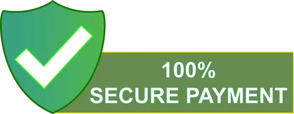 % 100 Güvenli Ödeme Kalkanı, Güvenli Ödeme Rozeti etiketi, Ödeme Güvencesi, Koruma Ödeme Simgesi