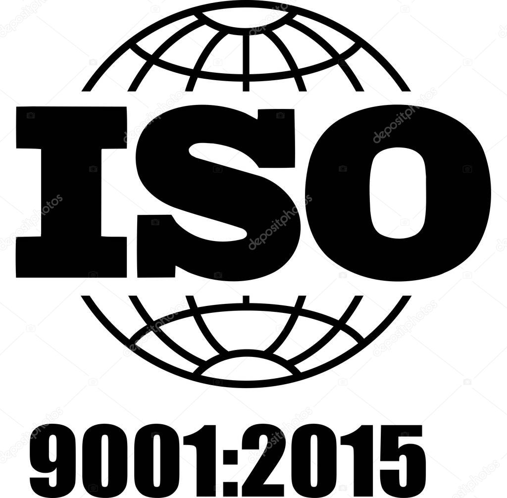 Certified Company Certificate ISO 9001:2015 Black vector, Quality Certificate, iso mark certification