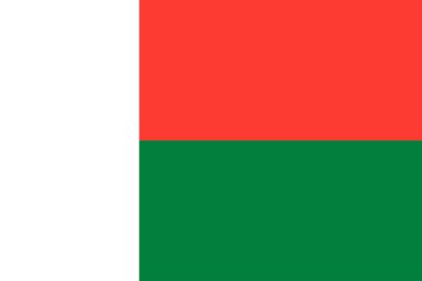 Madagaskar Ulusal Bayrağı, Madagaskar tabelası, Madagaskar Bayrağı