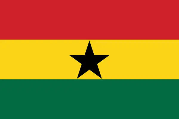 stock vector National Flag of Ghana, Ghana sign, Ghana Flag