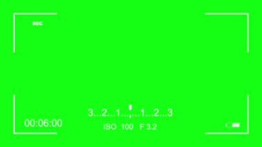 Video kayıt çerçevesi düzenleyici, Yeşil Ekran Kamera görüntüleyici, Video Kamera Kayıt Ekranı, Kamera Kayıt Ekranı, Kamera ISO ve Dakikalar Aralıklı Açıklık