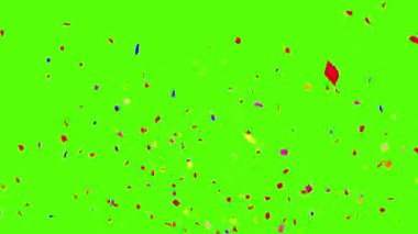 Çifte Konfeti Patlaması, Konfeti partisi patlaması, yeşil ekran patlaması konfeti patlamaları, renkli konfeti patlamaları, şenlikli kutlama patlaması.