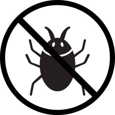 Termitsiz ikon, Termit Böceği Yasaklama İşareti, Anti-Termit Kırmızı İşaret, Böcek sembolü yok