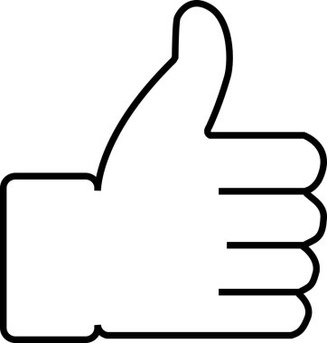 İşaret gibi, başparmak yukarı, çizgi işareti gibi, baş parmak yukarı işareti gibi.