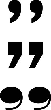 Koleksiyon Alıntı İşareti, Siyah alıntı, tırnak işareti, Tırnak Çerçeve Kümesi, Mesaj baloncukları