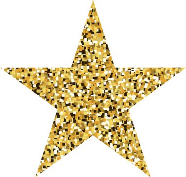 çok renkli yıldız simgesi, yıldız derecelendirme simgesi, Altın Yıldız Sembolü, eski yıldız, çok renkli yıldız süslemesi